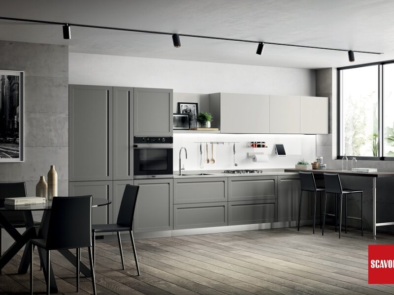 CUCINA CARATTERE CON MANIGLIA INCASSATA