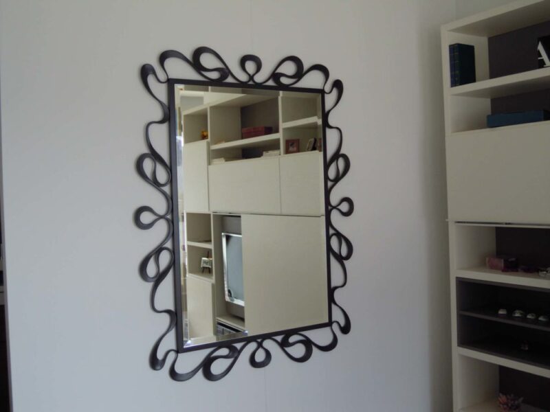 antori specchio in ferro battuto